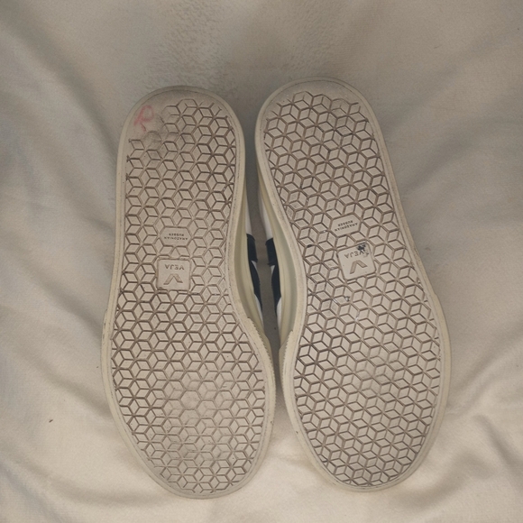 Veja Campo Classic White Black Preppy Casual Comfy Blokecore Timeless Sneaker 7 - Picture 7 of 8